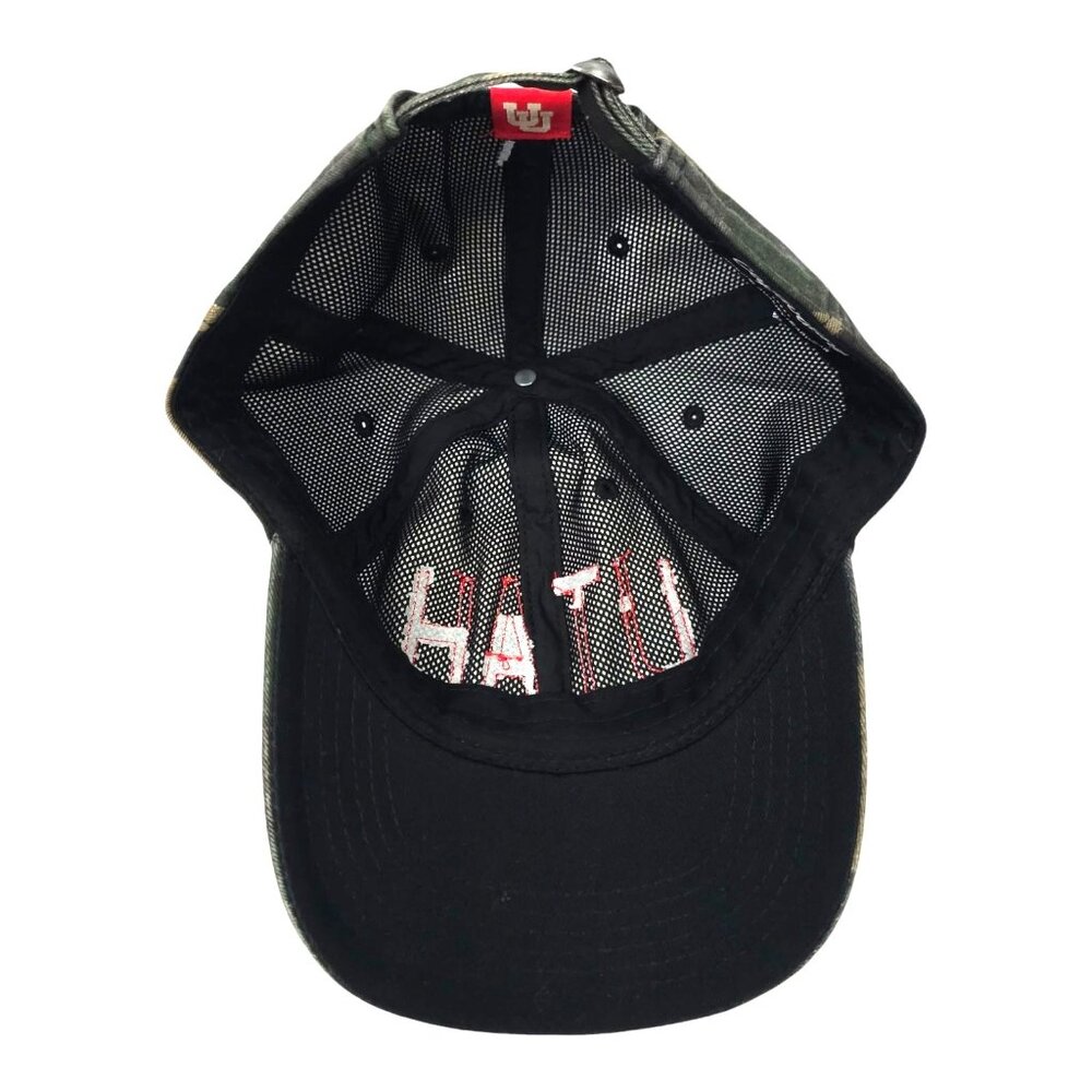 Utah Utes Camo Adjustable Cap Trucker Baseball Hat Stitched Logo Captivating - Picture 5 of 13
